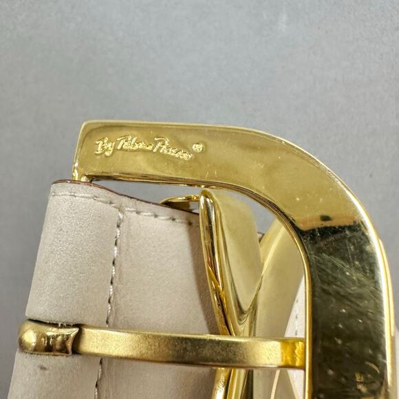 Paloma Picasso Signature "X" Beige Leather Belt Gold
Size Large L/80 Italy - Picture 3 of 16